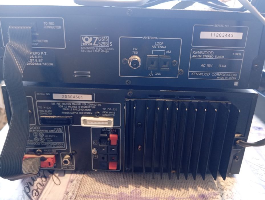 Комплект грамофон Lenco,усилвател тунер и колони Kenwood