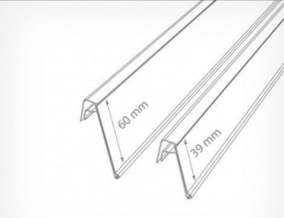 Ценник ценникодержатель полочный для стеллажей