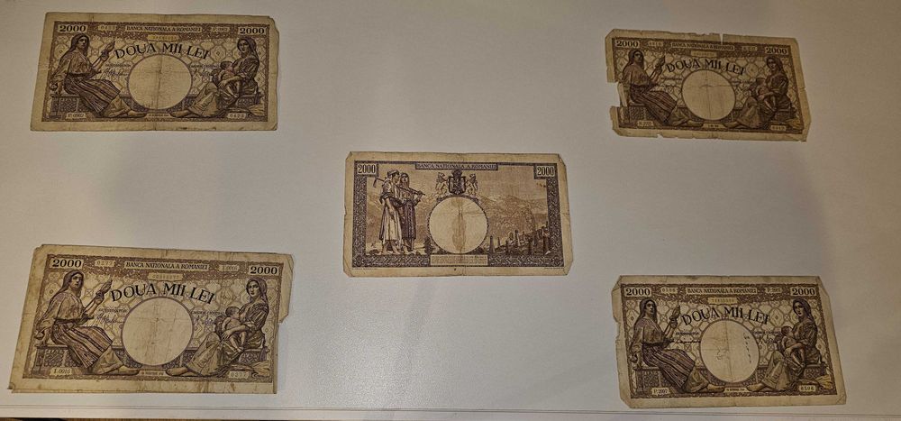 Bancnote România 1941–1948 | 1000, 2000, 5000, 10000 & 1.000.000 Lei