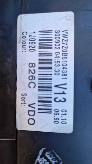 Ceas bord VW Golf 4 cod 1J0 920 826 C