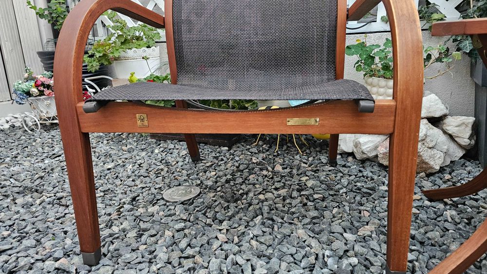 Set lemn eucalipt masa 2 scaune outdoor gradina Tarrington House cafea