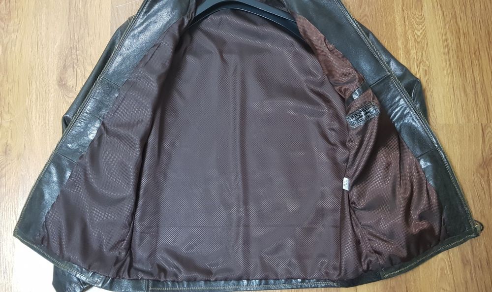 Geacă din piele naturală pentru bărbați mar 50