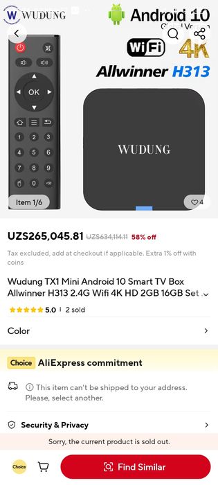 Zamobaviy multi mini Smart tv box sotilodi