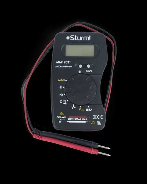 Мультиметр цифровой,автокалибровка,реж сохранения данных измеренийHOLD