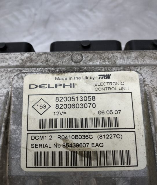 ECU Calculator  Delphi 1.5 DCI 820051058 / 8200603070 / R0410B036C /