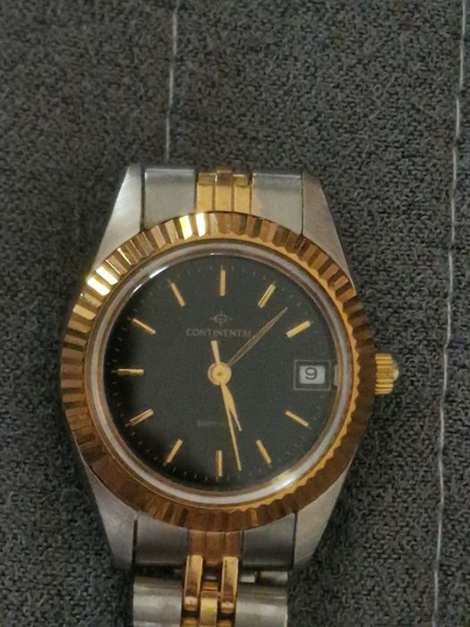Ceas vintage Continental Swiss Made - Stil Datejust, Bicolor