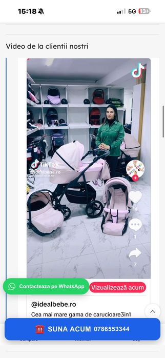 Krausman Combo Max Pink 3 în 1 – stare foarte bună
