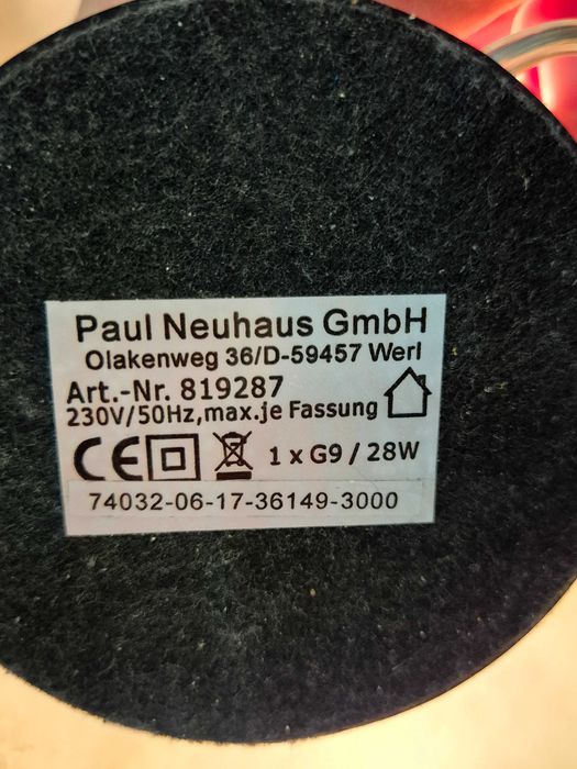 Lampă de masă dimabilă tactilă JOY 1xG9/28W/230V Paul Neuhaus 4412-55