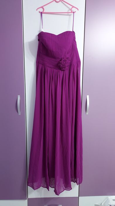 Rochie lunga magenta