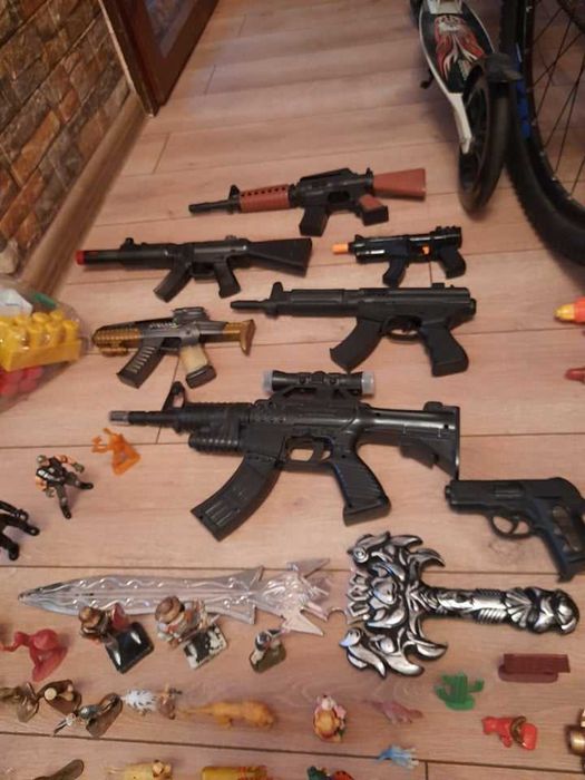 Животни-играчки, костенурките нинджа, играчки за стрелба, конструктори