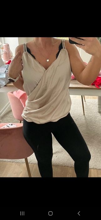 Сатенен потник от Shein