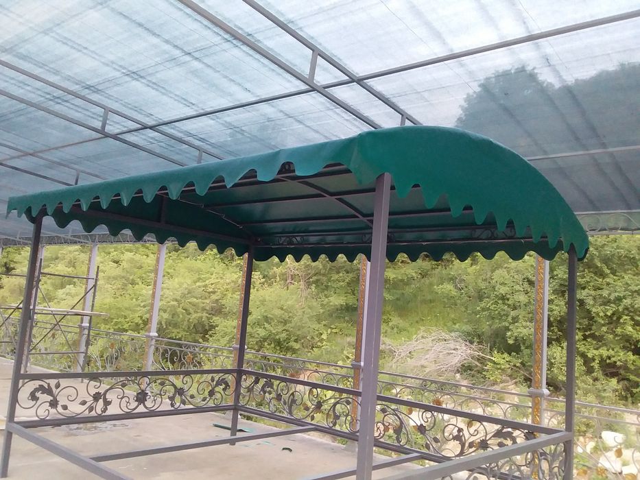 Банер тент установка Баннер сетка солнца защита установка