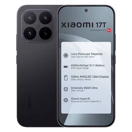 ЧИСТО НОВ! Xiaomi 17T 5G 256GB 12GB RAM Black Неразпечатан! 2г. Гаранция!