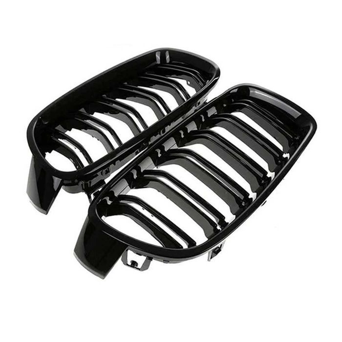 Set 2 grile duble M negru lucios BMW Seria 3 F30 F31 2012-2018