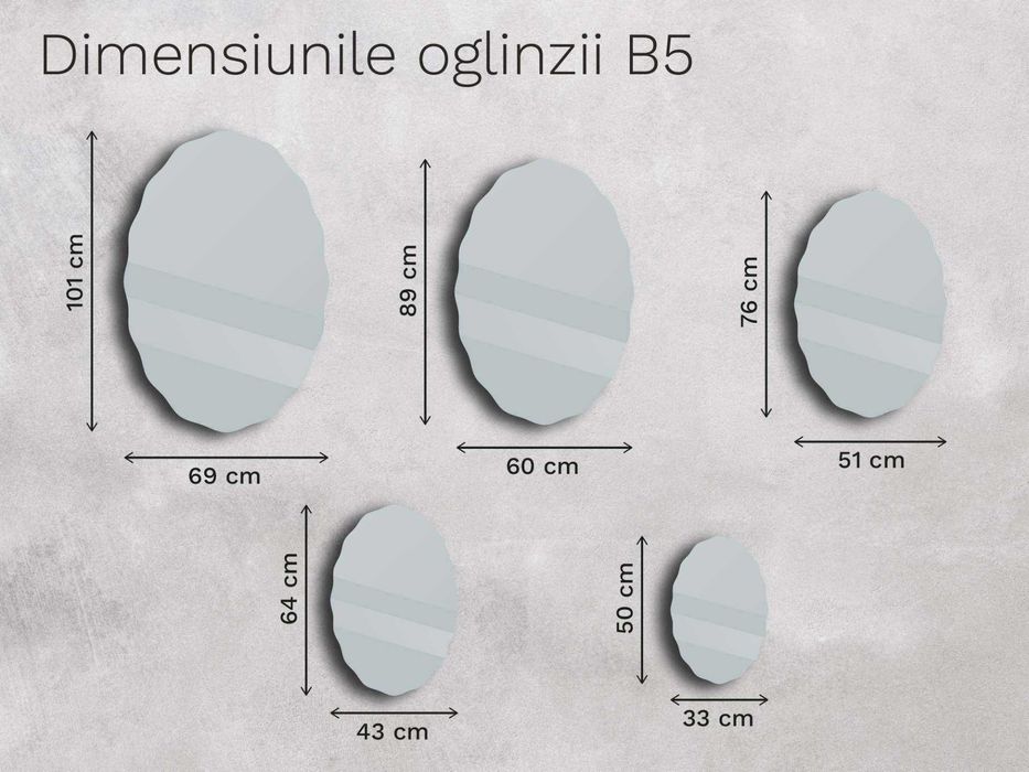 Oglinda Artalo NOUA, sigilata, dimensiune medie