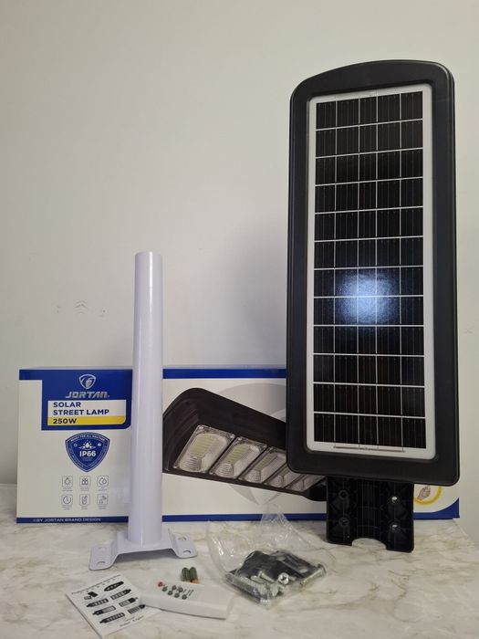 Lampă solară stradală Jortan de 250W+ CADOU TEAVA