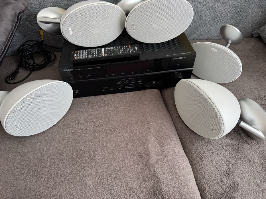 Sistem Home Cinema Premium 5.1 KEF E305 + Receiver Yamaha RX-V475