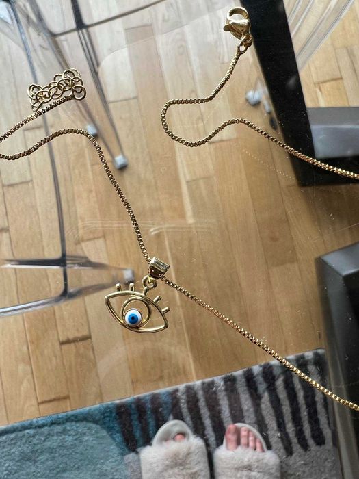 Lant cu medalion ochi