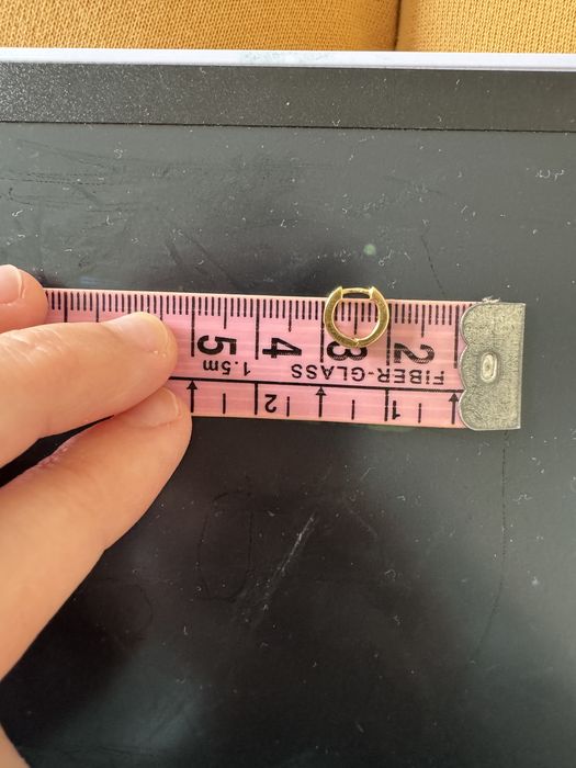 Cercei creole copii din aur galben 18kt cu safire naturale- certificat cumparare