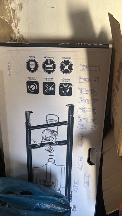 Унитаз Grohe с системой торнадо + инсталляция