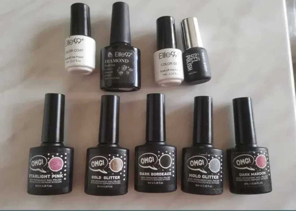 Гел лакове нови и пигменти.