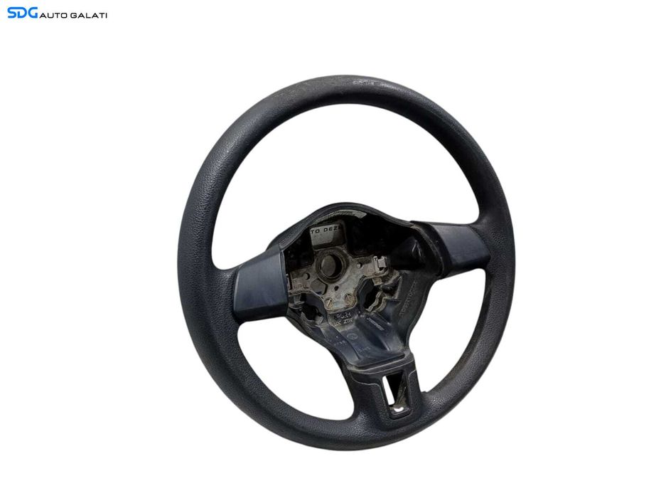 Volan din Plastic Venilin in 3 Spite cu Uzura Volkswagen Golf 6 2008 - 2013 Cod 5C0419091 (Uzura Centru Sus) [LC0874]