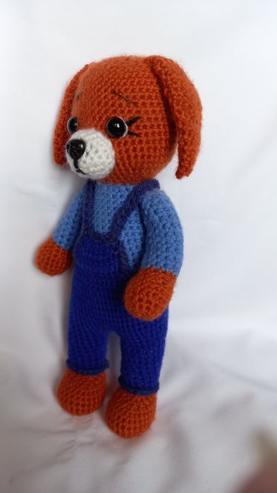 Рыжик вязаный пёсик