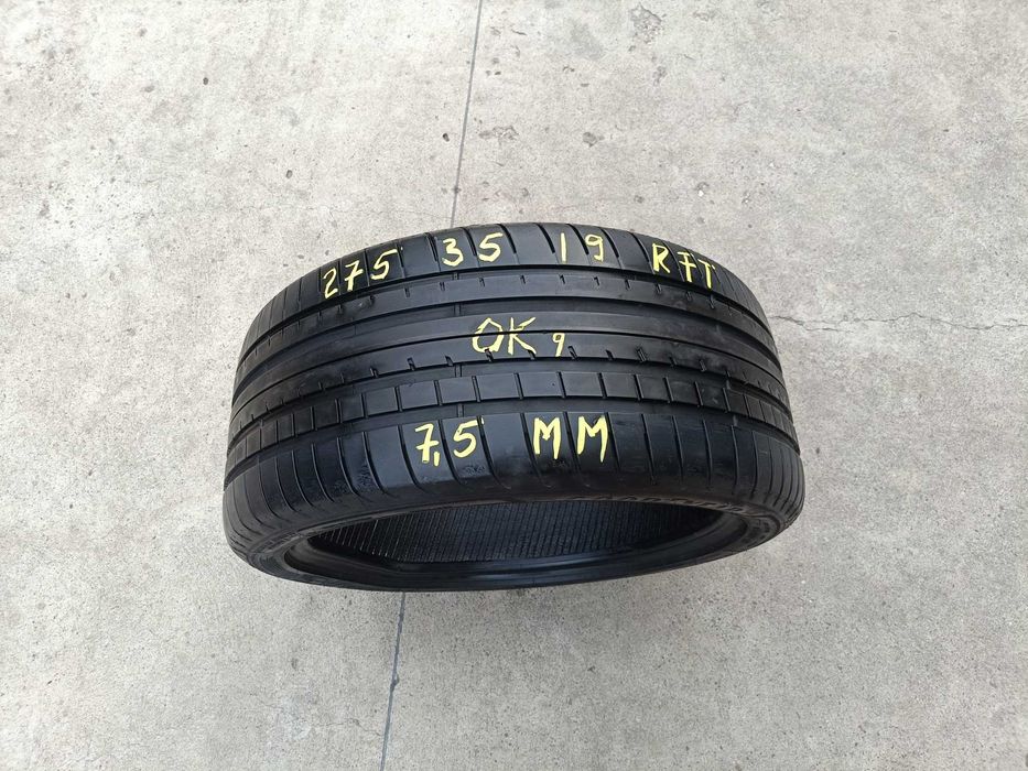 O anvelopa de vara 275 35 19 goodyear asymmetric 3 run flat cu 7,5 mm