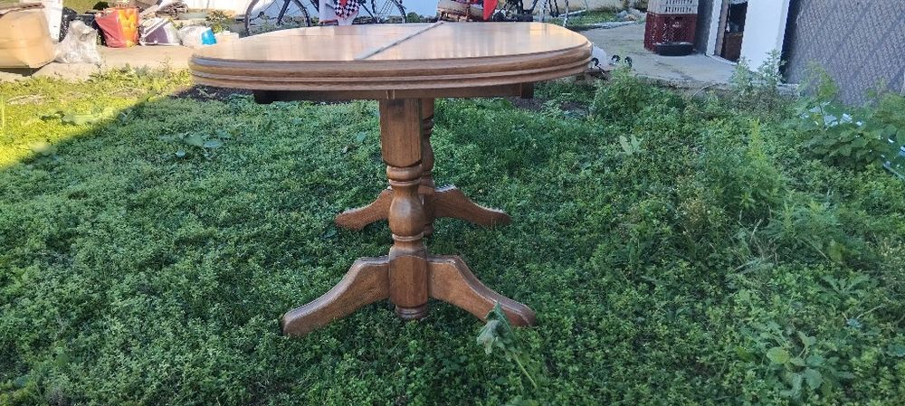 Трапезна Дъбова маса (разтегателна 2,5 м .)