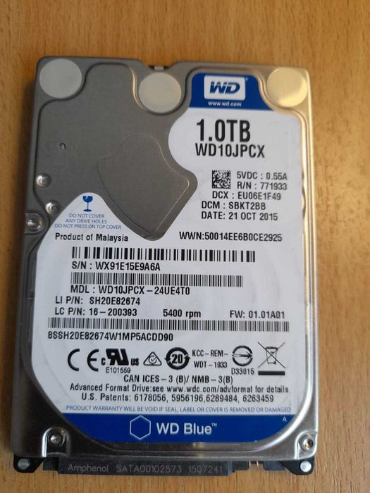 Жесткие диски 1Тб, 500Гб