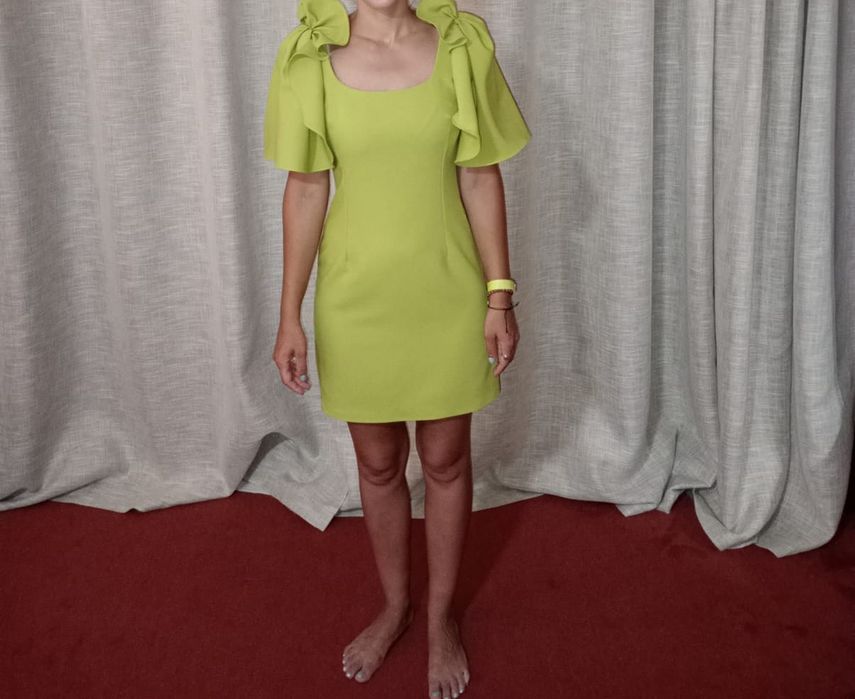 Rochie eleganta marimea S verde