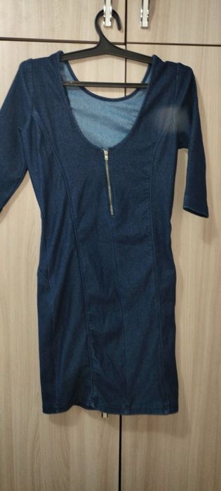 Джинсовые платья, теплые