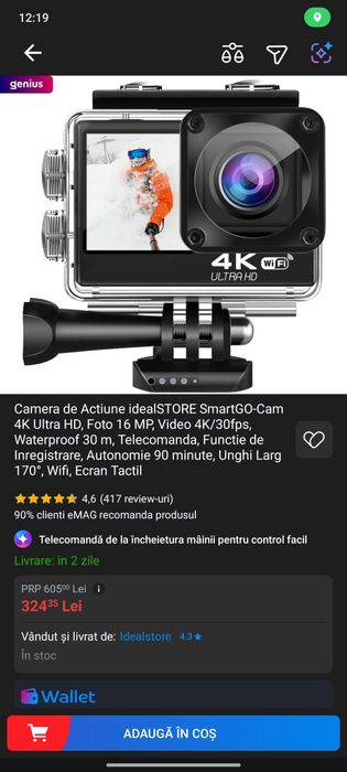 Camera video Action Cam idealStore