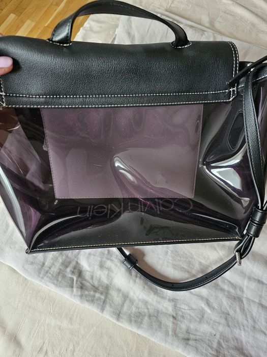 Черна чанта calvin klein