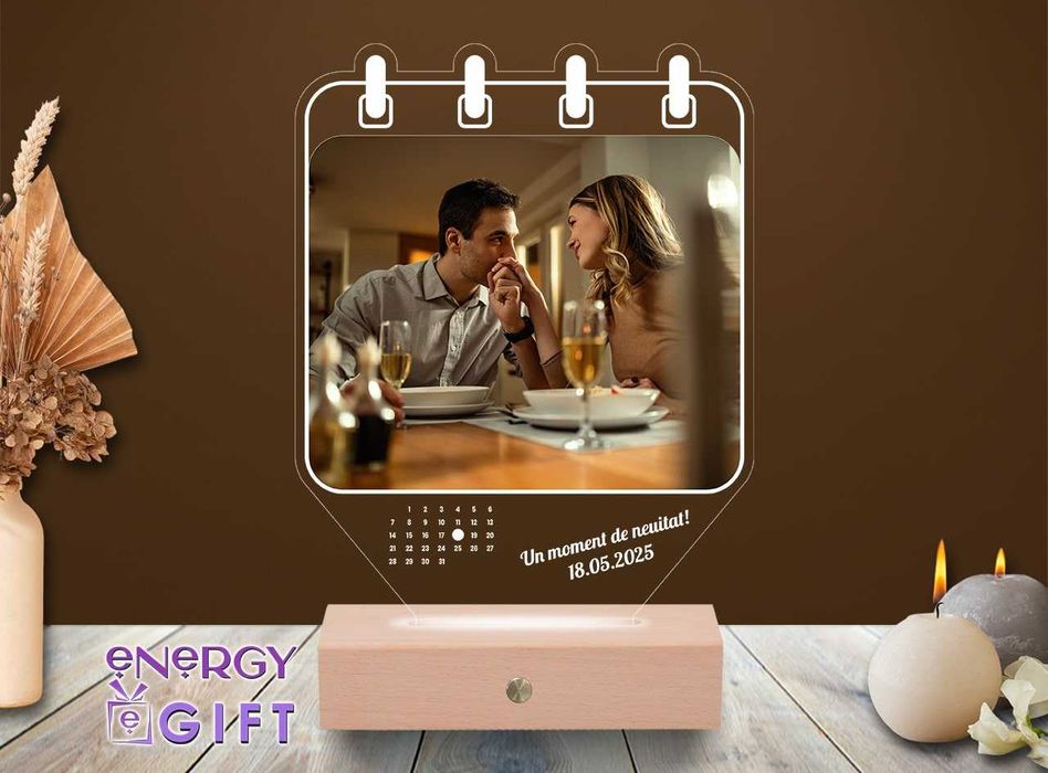 Lampa Led Personalizata – Calendar
