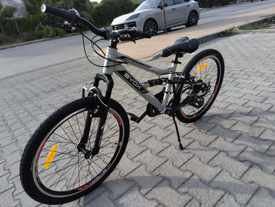 BYOX Велосипед 24" ADVENTURA сив