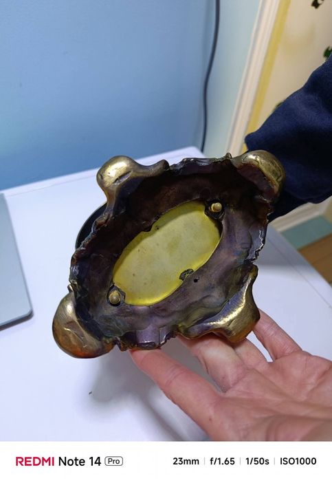 Винтидж масивно  бароково бронзово огледало