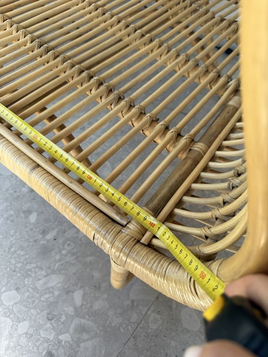 Canapea din ratan  natural pentru terasă