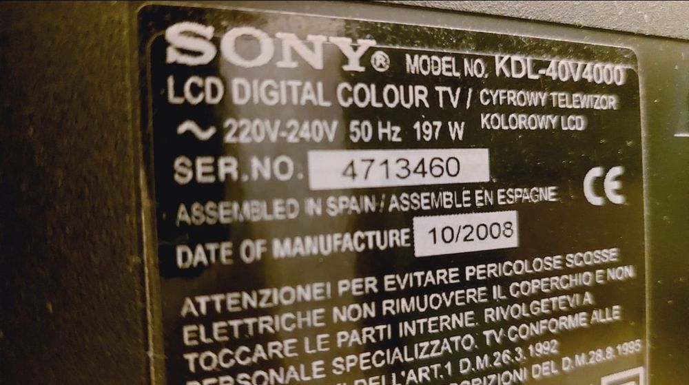 Телевизор SONY Bravia 102 диагональ продаю