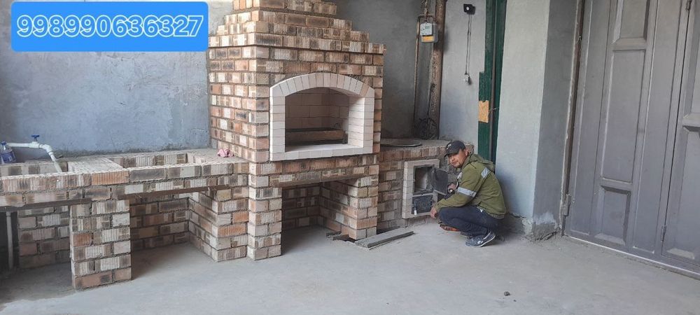 Letniy kuxniya,barbekyu,qozon o'chog'i