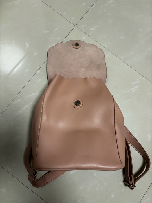 Rucsac Reserved roz pudra piele ecologica