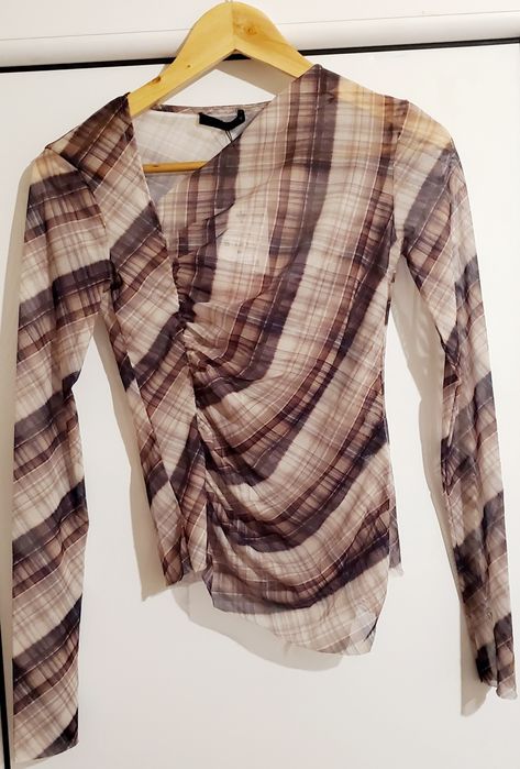Bluza Zara semitransparenta, mulata, marimea S, cu eticheta