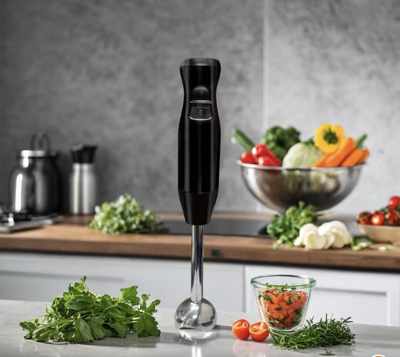 Blender de mână, 1000 W, 2 viteze, negru
