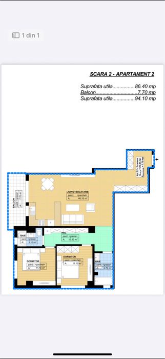 Apartament  bloc nou