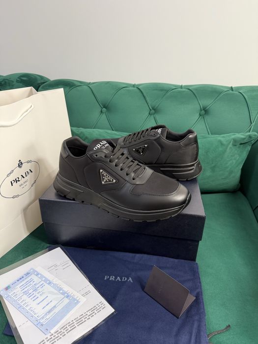 Adidasi Prada piele naturala 100% Full Box colectie noua