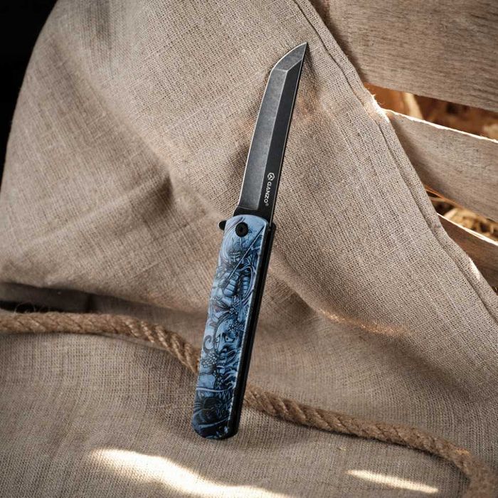 Сгъваем нож Ganzo G626-GS Blue Samurai Tanto