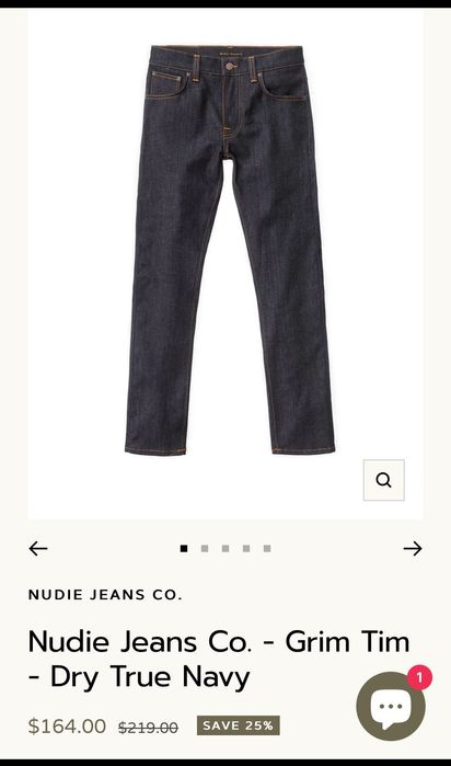 Мъжки класически дънки : NUDIE JEANS GRIM TIM 29