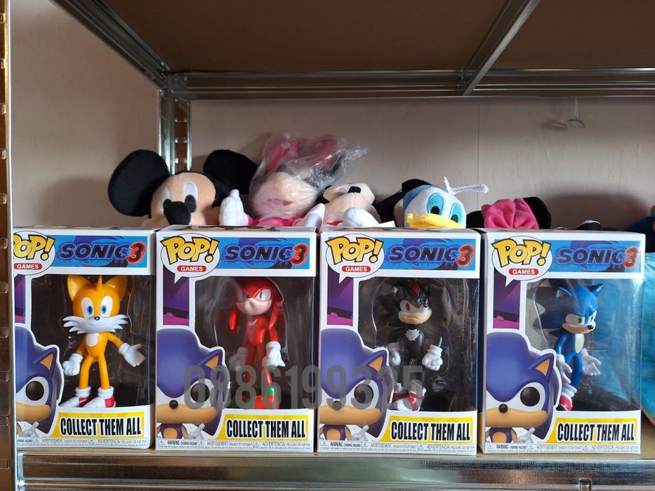Funko POP Фигурки Соник Sonic 3 - син, червен, жълт, черен