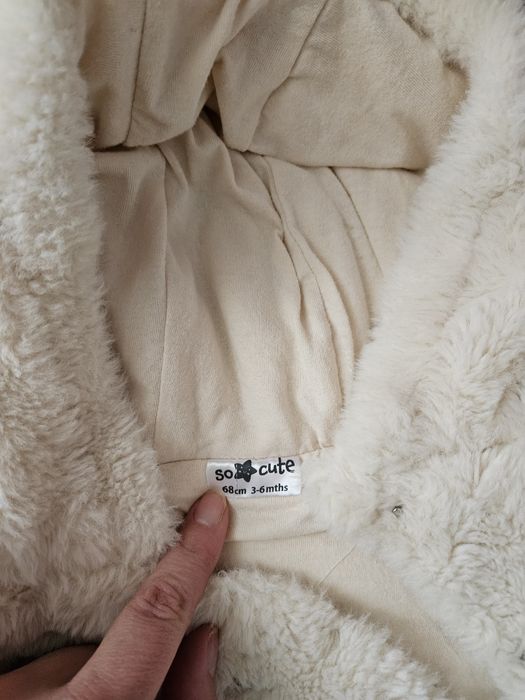 Бебешки ескимос Ромпър за зима Топъл гащеризон за бебе мечо пух