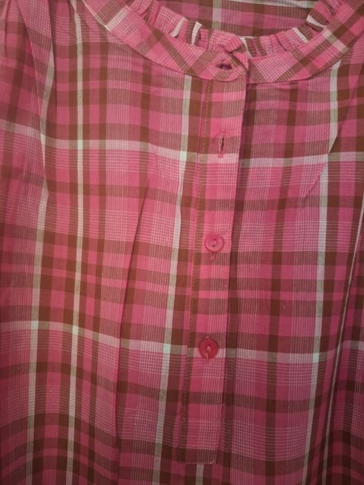 Cămașă dama roz s albastra